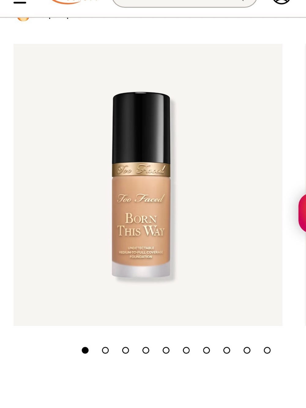 Too Faced Born This Way Liquid Foundation — Warm Beige